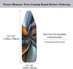 Brown Flower Ironing Board Cover Iron Pad Covers Padding - Image 6