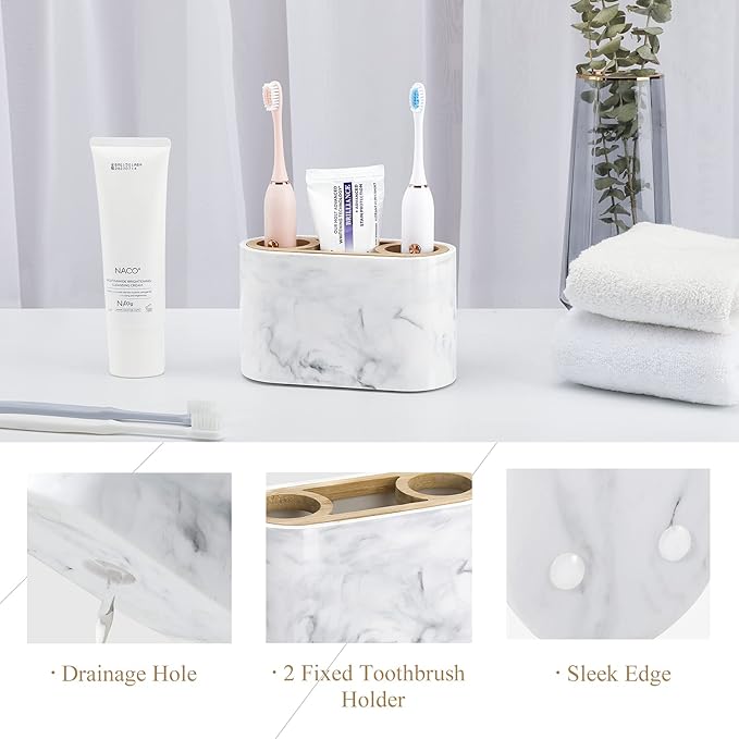 Shinowa Toothbrush Holder, Premium Toothbrush Organizer, Bathroom Storage - Image 3