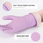 LoveBB 6 Pairs Rubber Cleaning Gloves, Reusable Dishwashing Gloves Non-Slip - Image 3
