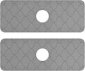 Kitchen Sink Splash Guard 2 PCS 14.7 Inch Sink Faucet Mat Splash Guard by Eyanle