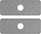 Kitchen Sink Splash Guard 2 PCS 14.7 Inch Sink Faucet Mat Splash Guard by Eyanle