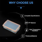 Heyiarbeit 2 x 18650 Battery Storage Case Holder Organizer Box Transparent 2Pcs - Image 4