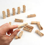 KIMOBER 1.77Inch Wide Wooden Clothespins, Sturdy Natural Wooden Craft Peg Pins - Image 4