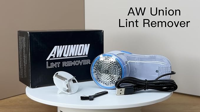 Fabric Shaver Lint Remover, AW union USB Powered Lint Shaver Efficiently Remove - Image 8