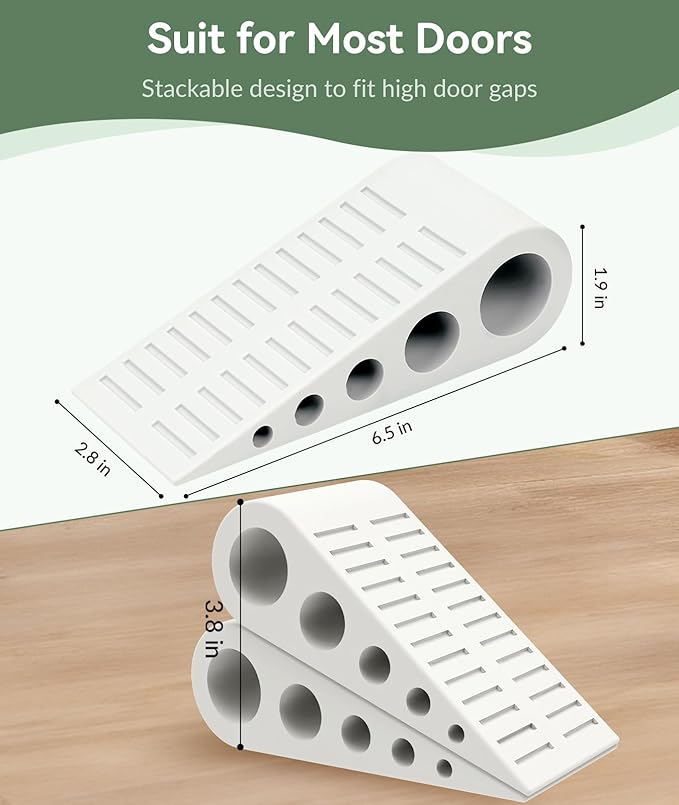 1.9 Inches Heavy Duty Door Stopper, 3 Pack Rubber Door Stop, Door Stoppers - Image 4
