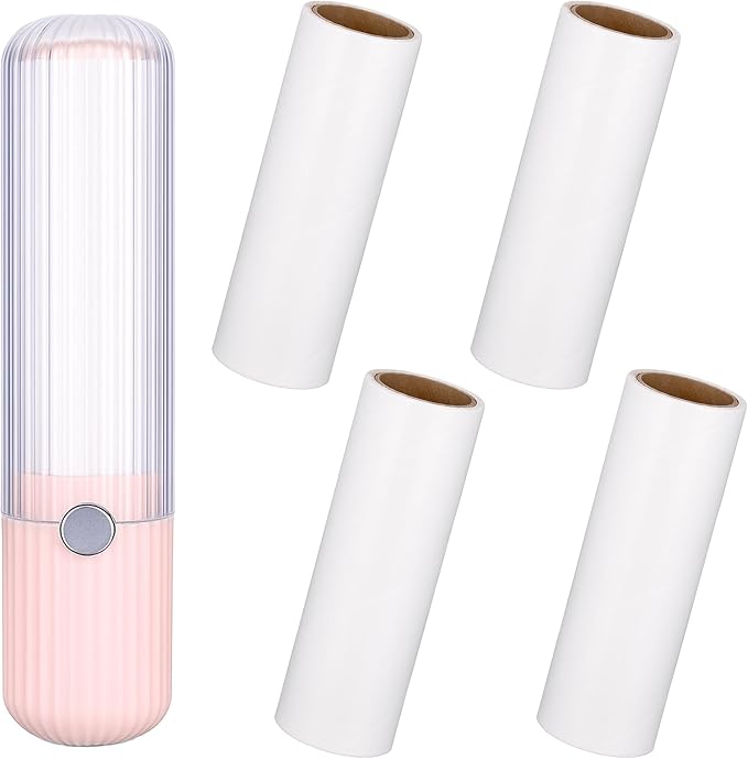 1 Pack Mini Lint Roller with 150 Sticky Sheets Refillable Compact Pocket Lint by Unknown
