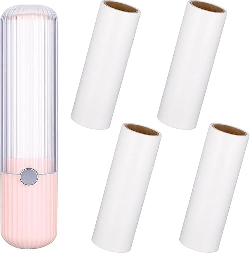 1 Pack Mini Lint Roller with 150 Sticky Sheets Refillable Compact Pocket Lint by Unknown