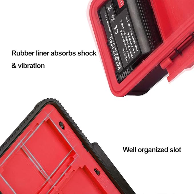 LENSGO Camera Battery Memory Card Case, Memory Card Hard Protector Case - Image 4