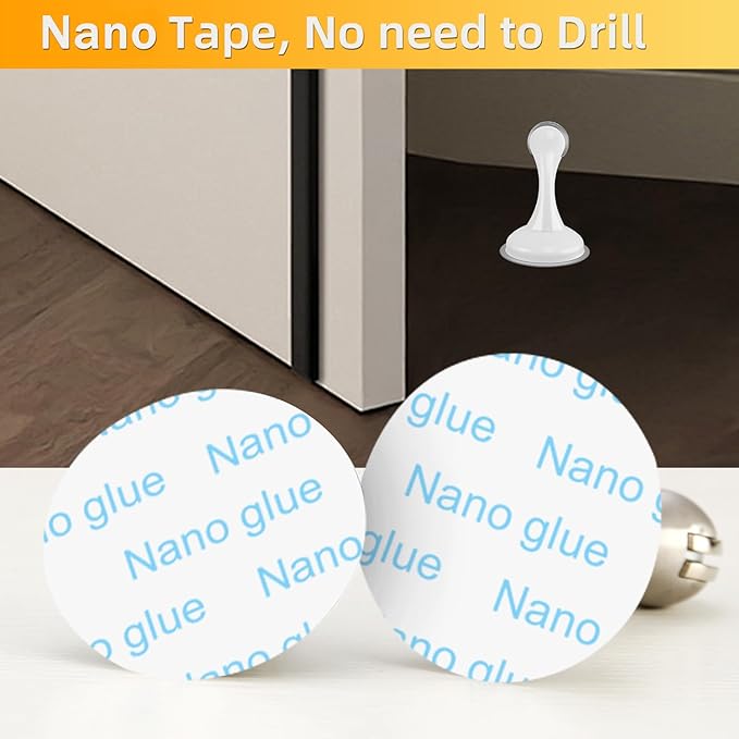 6 Pack Magnetic Door Stop No Drilling Door Stop - Image 8