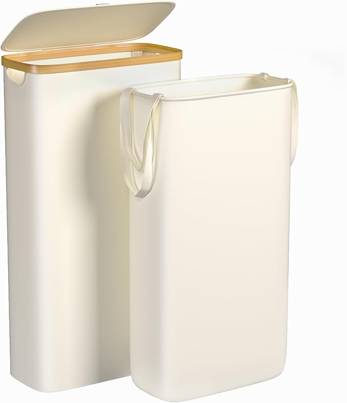 Slim Laundry Hamper, 60L Waterproof Narrow Laundry Basket by Foluck