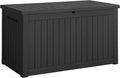 Devoko XXL 230 Gallon Resin Large Deck Box Waterproof Outdoor Storage Box Loackable for Patio Furniture Cushions and Garden Tools(230 Gallon, Black) by DEVOKO