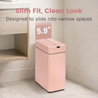 Sensor Trash Can with Butterfly Lid 2.6 Gallon Rectangular Automatic Garbage Can - Image 4