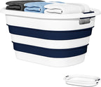 43L Collapsible Laundry Baskets plastic, Pop Up Laundry hamper/Storage Container by OOAMBB