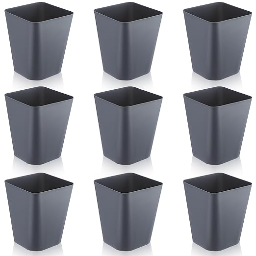 Hoolerry 9 Pieces Garbage Can 2 Gallon Small Trash Cans Bulk Bathroom Trash Bin by Hoolerry