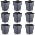 Hoolerry 9 Pieces Garbage Can 2 Gallon Small Trash Cans Bulk Bathroom Trash Bin by Hoolerry