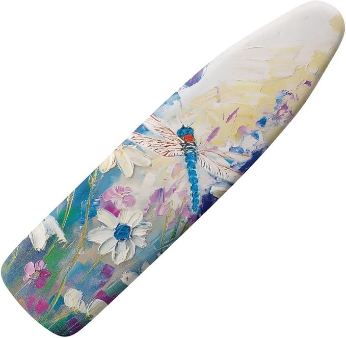Dragonfly Dasiy Ironing Board Cover Heat Reflective Anti-dust, Soft Fabric Cover by Vanideaoty