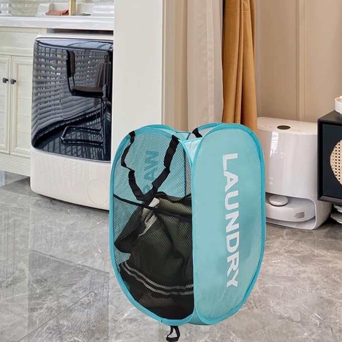 Mesh Pop Up Laundry Hamper - Image 5