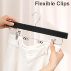 BAGAIL 10 Pack Wooden Pants Hangers - Image 3