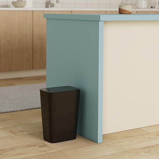 Bathroom Trash Can with Lid, 2 Pack 4 Gallons/15 Liters Garbage Can with Pop-Up - Image 2