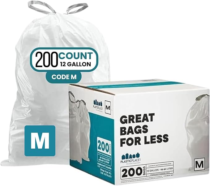 Plasticplace Custom Fit Trash Bags Compatible by Plasticplace