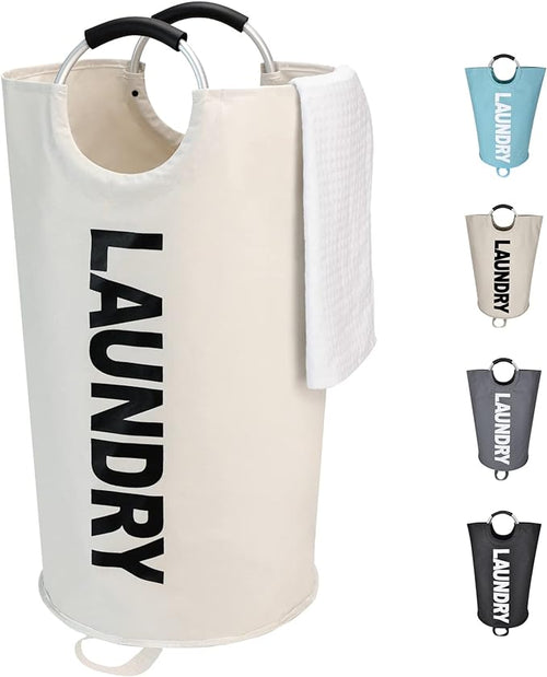 125L X-Large Laundry Basket, Freestanding Tall Clothes Hamper, Collapsible by Maxsilan