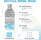 AIDEA Microfiber Cleaning Cloth 165 Sheets 3 Roll, Microfiber Towels - Image 4