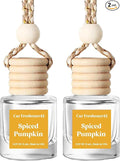 HoogaLife Car Air Freshener Diffuser 2 Pack Hanging Spiced Pumpkin Car Air by HoogaLife