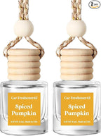 HoogaLife Car Air Freshener Diffuser 2 Pack Hanging Spiced Pumpkin Car Air by HoogaLife