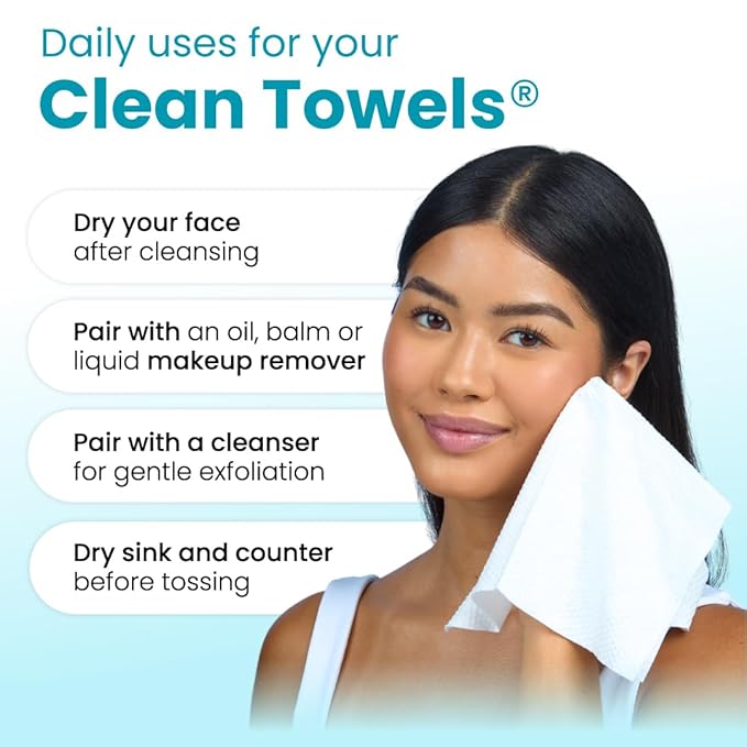 Clean Skin Club Blemish Control Clean Towels® XL, Travel Pack, Face Towels - Image 8