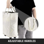 Slim Rolling Laundry Basket, Slim Laundry Hamper - Image 4
