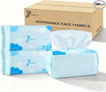 Disposable Face Towels, Dry Wipes Face Tissues Towelettes by JOWLOT