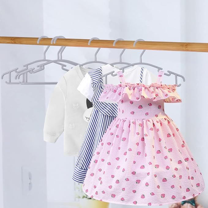 GoodtoU Plastic Baby Hangers, 60 Pack, Sturdy and Durable - Image 4
