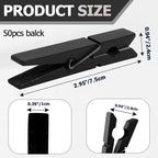 Bivethoi 2.9 Inch Clothes Pins, Strong Grip Close Pins Birchwood Clips - Image 2
