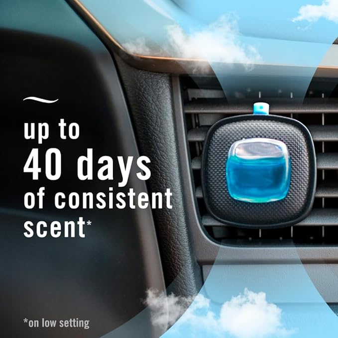 Febreze Car Air Freshener, Odor-Fighting Automotive Vent Clip, Linen & Sky Scent - Image 5