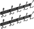 Black Wall Mounted Coat Rack – L-Shaped Towel Rack by Unknown