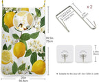 Lemon Branch Flower Hanging Laundry Hamper Door Hampers Bag Basket - Image 3
