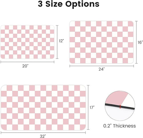 12" x 20" Checkered Dish Drying Mat - Image 2