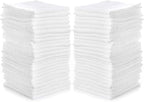 Simpli-Magic Cotton Washcloths White, 40 Pack, Size: 12”x12” by Simpli-Magic