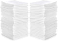 SIMPLI-MAGIC Cotton Washcloths White, 40 Pack, Size: 12”x12” by Simpli-Magic