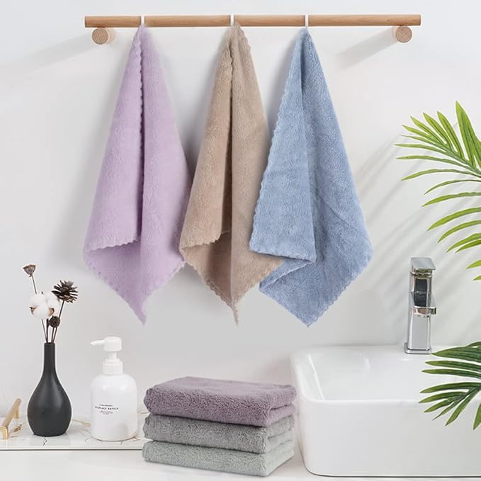 SUNLAND Microfiber Face Cloth Reusable Makeup Remover Facial Cleansing Towel - Image 5