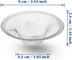 2 Pcs Heavy Duty Stainless Steel Slop Basket Filter Trap, 3.54" Top / 1.65" - Image 7