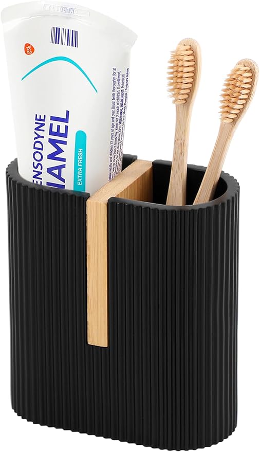 rejomiik Matte Black Toothbrush Holders Electric Toothbrush Holder by rejomiik