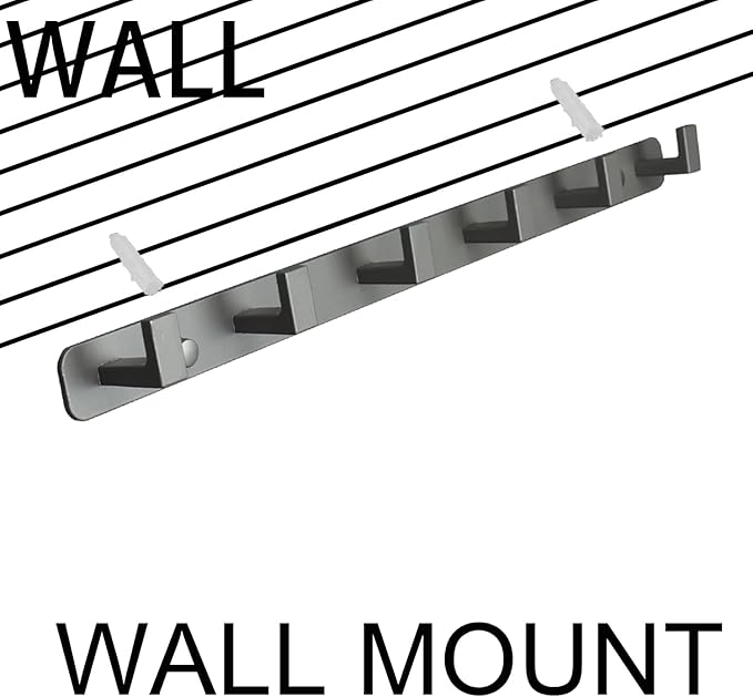 Coat Rack, Heavy Duty Stainless Steel 6 Tri Coat Hook Hanger, Wall Mounted - Image 6