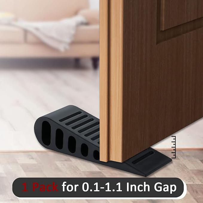 JQK Rubber Door Stopper Wedge, Wooden Floor, DSB61-BK-P9 - Image 8