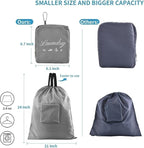 2 Pcs Travel Laundry Bags, JHX Dirty Clothes Organizer【Upgraded】with Handles - Image 2