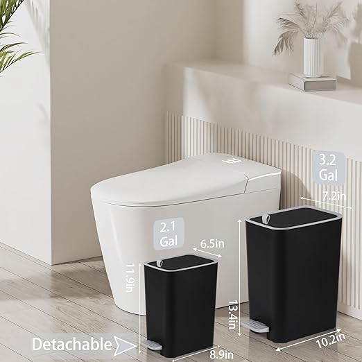 rejomiik Small Bathroom Trash Can - Image 2