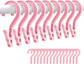 24pcs Laundry Hooks Clip Plastic Clothes Hangers Pins Super Strong Hanger Clips by Sermuok