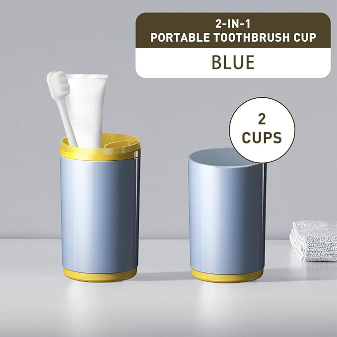 Toothbrush Cup with Cover – Leak-Proof Seal, Large Capacity - Image 2
