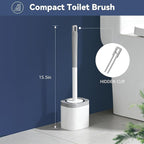 Toilet Brush, Compact Toilet Brush and Holder Set - Image 2
