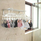 Foldable Plastic Hangers with 26 Drying Clips, Underwear Hanger with Clips - Image 6